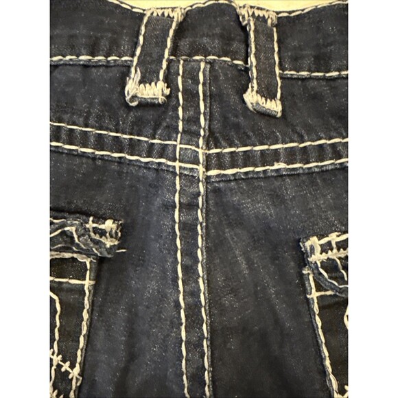 True Religion Joey Super T Jeans 38x32 Denim Distressed Fair/Good Used Condition - Picture 14 of 15